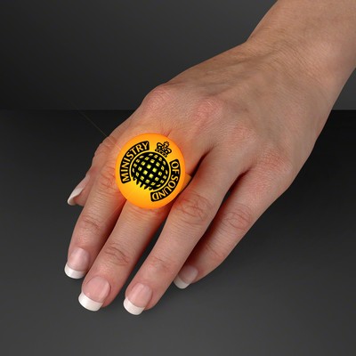 LED Orange Flash Glow Ring - PRINTED