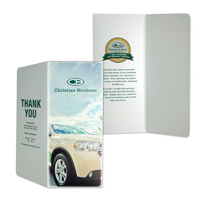 Digital Full Color Print Wallet Style Document Folder (10-1/4" x 4-1/2")