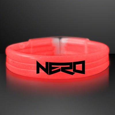 Thick Red Glow Bracelet - PRINTED