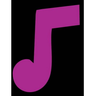 Music Note Metal Photo Magnet (2 1/2"x2 1/2")