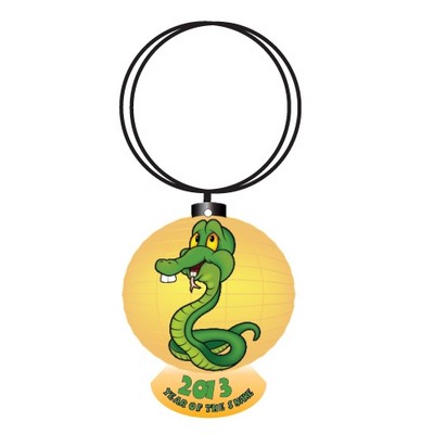 Year of The Snake Executive Key Chain w/Mirrored Back (8 Square Inch)