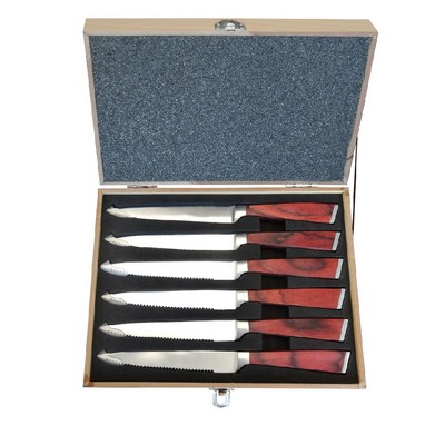 SS/Rosewood Steak Knife Set (3-5 Days)