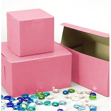 Ohio Valley Pink Cupcake Box (8"x4"X4")