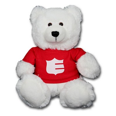Colorful Cuties 8" Sitting Bear - White