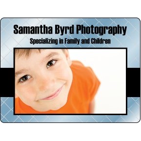 4" X 3" Kwik-Ship Chrome Polyester Digital Print Round Corner Decal w/Back Adhesive