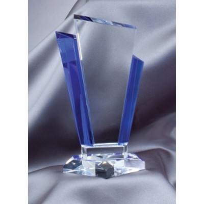 Blue/Clear Glass Award (4.75"x8.25")