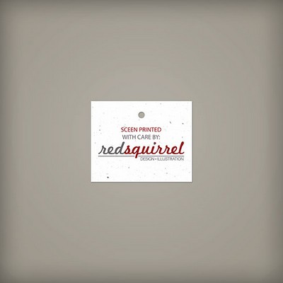 Single-Sided 2.5 x 2" Seed Paper Tags