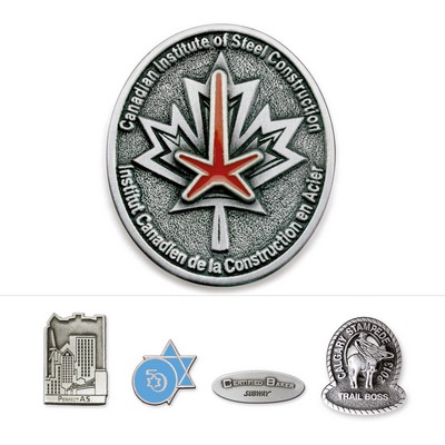 Solid Pewter Lapel Pin (1¼")