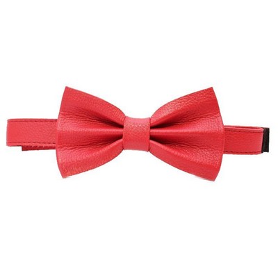 Ashlin® Leather Groomsmen Wedding Bow Tie