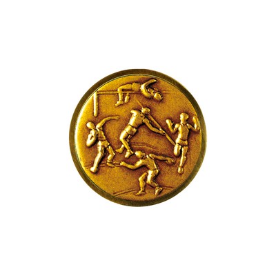 Club Lorente Round 1" Lapel Pin- Track & Field Male