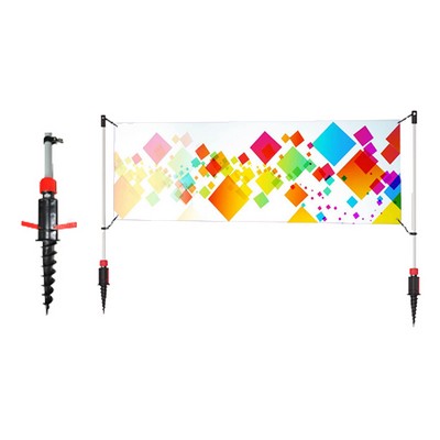 Twist X Outdoor Banner System Kit, Replacement Graphic, 120"W x 42"H