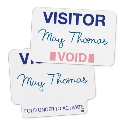 TEMPbadge ONEstep Expiring Badges, Hand-writable, 1-Day