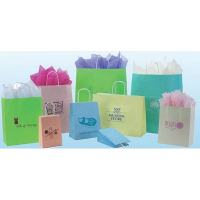 Matte Tint on White Kraft Paper Shopping Bag (16x6x12 3/8)