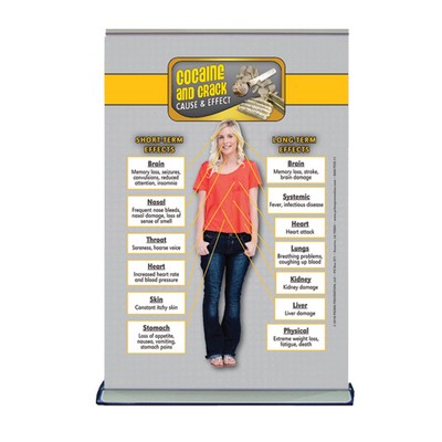 Cocaine & Crack Table Top Retractable Banner