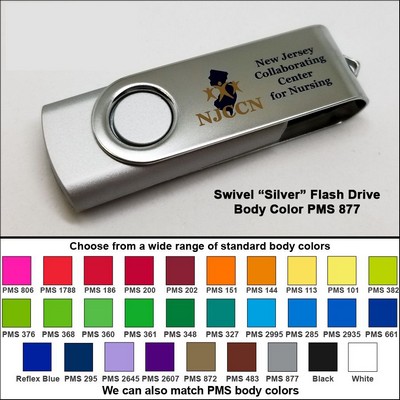 Swivel Flash Drive- 8 GB Memory - Body PMS 877