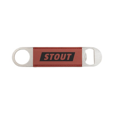 Leatherette Bottle Opener (Rose Red)