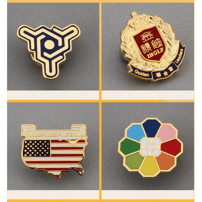 Custom 1 1/2" Cloisonné Enamel Lapel Pins