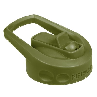 Olive Green Wide Mouth Straw Lid