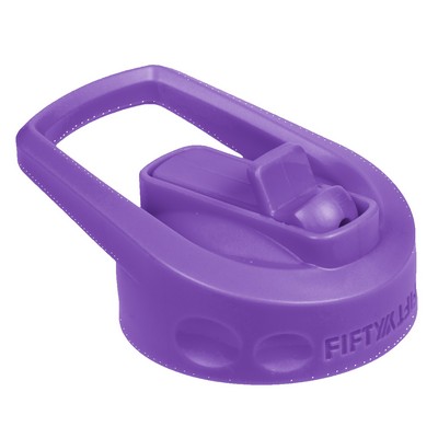 Purple Wide Mouth Straw Lid