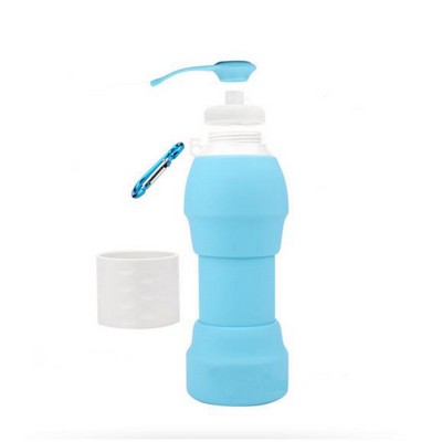 Collapsible Silicone Water Bottle for Sports & Travel