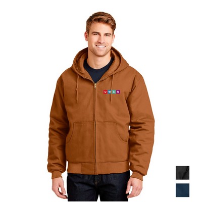 CornerStone® Duck Cloth Hooded Work Embroidered Jacket