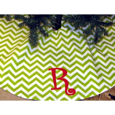 36"Round Polyester Twill Custom Tree Skirt (Dye Sublimation Print)