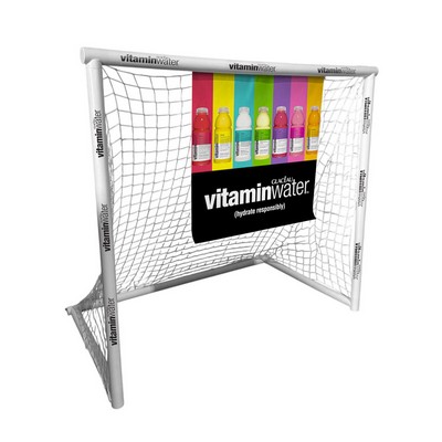 POP Hockey/Soccer Goal Display (48" wide x 42" high x 24" deep) with 24" x 24" Hanging Sign