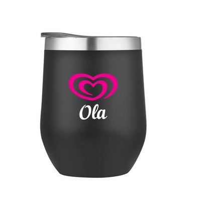 12 Oz. Stainless Steel Wine Tumbler