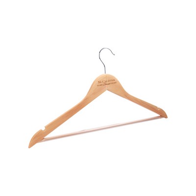 17 1/2" x 9" Solid Maple Clothes Hanger