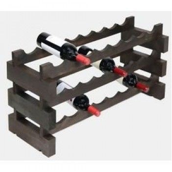 Modularack® Stained Brown 24 Bottle Wine Rack