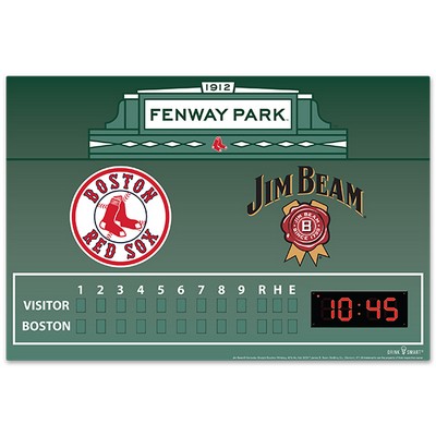 Digital Wood Clock 24" x 36"