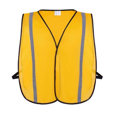 Economy Yellow Gold Mesh Safety Vest