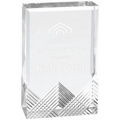 Silver Apex Mirage Acrylic Award (3 1/2" x 5")