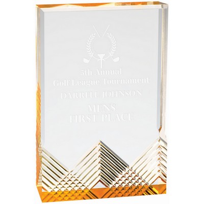 Gold Apex Mirage Acrylic Award (5" x 7")
