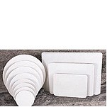 Single Wall Rectangular White Grease Resistant Cake & Pizza Pad (14"x10")