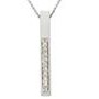 Jilco Inc. White Gold Diamond Vertical Plunge Necklace