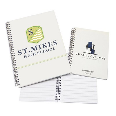 Stone Paper Metal Coil Journals - 5" x 7"