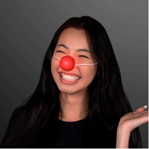 Light Up Red Clown Nose - BLANK