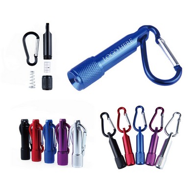 Mini Flashlight Carabiner Key Chain