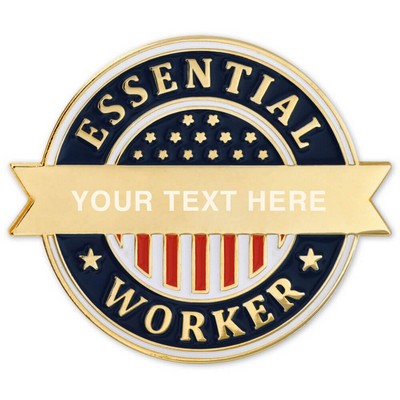 Essential Worker Engravable Lapel Pin