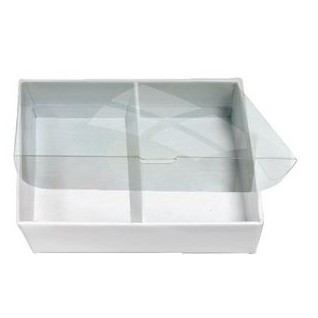Playing Cards Double Rigid Box w/ Clear Vinyl Lid ("Poker" format)