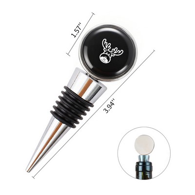 Custom Metal Bottle Stopper Larger Size