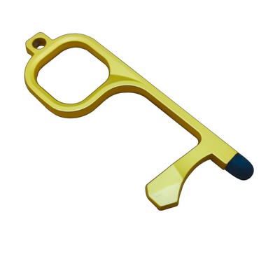 No Touch Door Opener Hand Free Key Tool Silicone Tips Safe Key Germ Key Tool Touchless Keychain