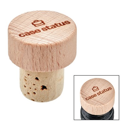 Natural Beechwood Wine Stopper Cork