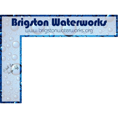 Point of Purchase Write-On Wipe-Off Corner Monitor Marquee (Full Color)