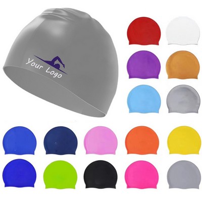 Unisex Adult Silicone Swim Cap