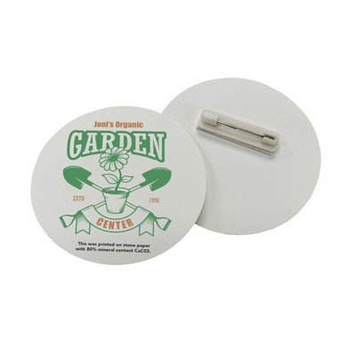 Stone Paper Buttons & Badges - 2" x 2"