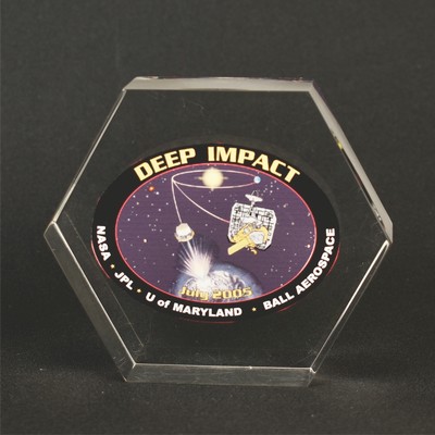 Acrylic Hexagon Award - Blank (3"x3/4")