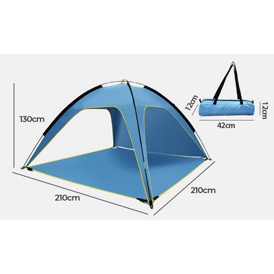 Bottom Removable Large Tents For 3-4 Person Windproof Portable Anti-UV Instant Sunshade