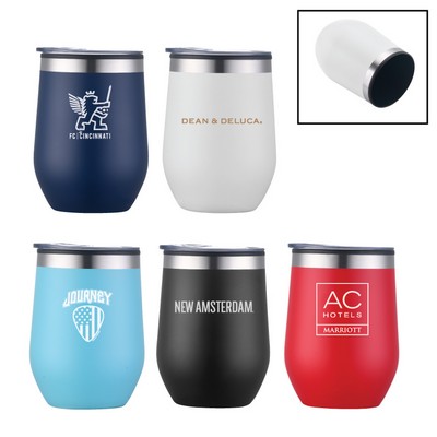 Margaux 12 oz. Double Walled Stainless Steel Stemless Wine Glass